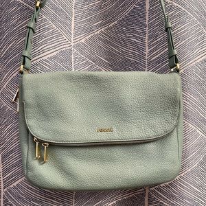 Fossil Green Crossbody Bag with Sleek Design
